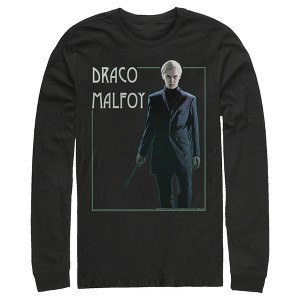 Men's Harry Potter Draco Malfoy Simple Framed Portrait Long Sleeve Shirt - 1 of 4