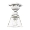 Livex Lighting Mission 1 - Light Flush Mount in  Polished Chrome - 4 of 4