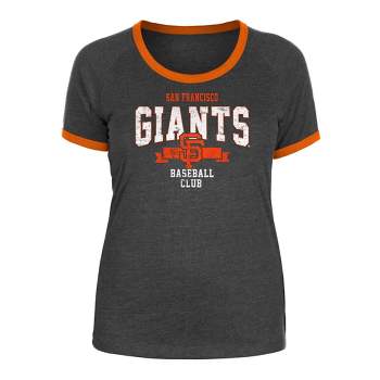 MLB San Francisco Giants Women's Heather Bi-Blend Ringer T-Shirt