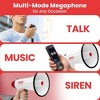 Pyle PMP48IR Portable Megaphone Bullhorn with Built-in Rechargeable Battery, Siren Alarm, Aux Input for MP3, 40W Power - 3 of 4