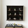 Cheung's Cheungs Dael Wooden 9 Cubby Wall Shelf - Black FP-4120BK - 3 of 4