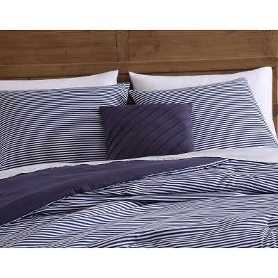 Navy Blue Full Microfiber Reversible Comforter Set