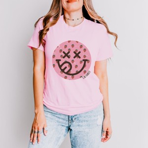 Simply Sage Market S.W.Smiley Smiley Face Strawberries Short Sleeve Tee - 1 of 4