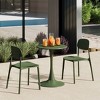 WestinTrends Playa Modern Stackable Polypropylene Plastic Patio Dining Chair (Set of 2) - 2 of 4