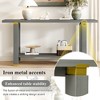 KWPZQEB Console Table, 62" Entryway Sofa Side Display, Modern Wooden Entryway Table with Bottom Shelf for Hallway, Bedroom, Living Room - 4 of 4