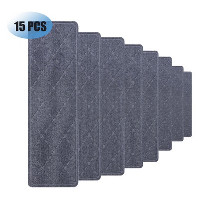 15 Pack 9-in x 28in. Stair Treads Non Slip for Wooden Steps Indoor