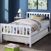 KTMBDW Twin Bed, Wood Bed Frame with Headboard For Kids with Trundle, Slatted - 4 of 4
