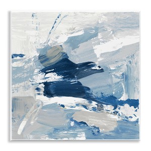 Stupell Industries Abstract Brushed Blue Painting Wall Plaque Art - 1 of 4