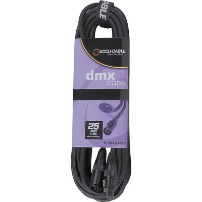American DJ 5-Pin DMX Lighting Cable 25 ft.