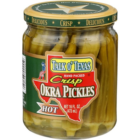 Talk O' Texas Crisp Okra Pickles Hot - Case of 12 - 16 oz - image 1 of 1