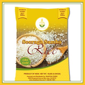 Shastha Seeraga Samba Rice 10 lbs - 1 of 4