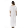 Riviera Sun Mexican Embroidered Maxi Dress with Double Side Slits - 3 of 3