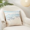 Saro Lifestyle Seaside Harmony Sanderling Poly Filled Throw Pillow, Blue, 20"x20" - 3 of 3