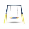 Flying Saucer Swing Set Outdoor Swing Set Children Playset with Metal Swing Stand for Garden, Backyard & Playground - ModernLuxe - 2 of 4