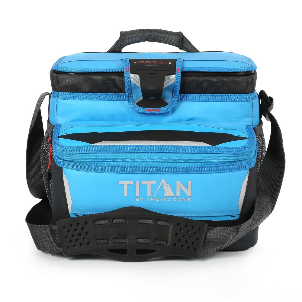 Titan by Arctic Zone 16 Can Zipperless Soft Sided Cooler - Blue Flame: 10.5-Quart TPE & PEVA