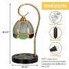 Fortune Candy Flameless Fragrant Candle Melter, Adjustment Knob, Dimmer & Timer, Wooden Base - 4 of 4