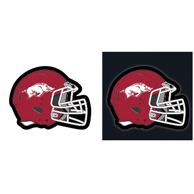 Evergreen Ultra-Thin Edgelight LED Wall Decor, Helmet, University of Arkansas- 19.5 x 15 Inches Made In USA