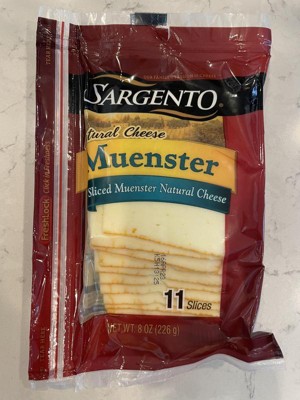 Sargento Natural Muenster Sliced Cheese - 8oz/11 Slices : Target