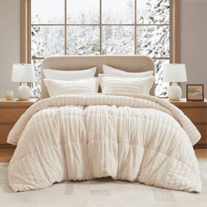 York Brushed Faux Fur Comforter Mini Set - 1 of 4