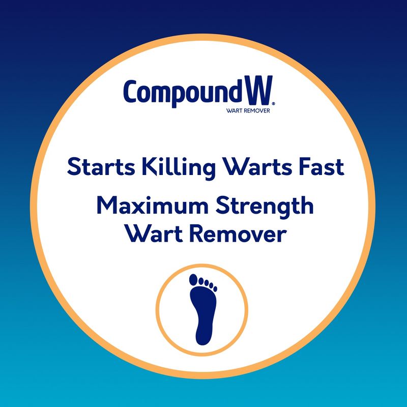 Compound W Maximum Strength One Step Plantar Wart Remover Foot Pads - 20 ct, 4 of 9