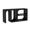62.8'' Modular Entryway Console Table with Curved Interior Shelves for Custom Layouts in Hallway or Living Room-Baofuwish - 3 of 4