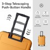 INFURNIC Bag And Luggage Sets 3pcs Rolling Luggage, Lightweight Suitcase Set Hard Shell Travel Luggage with Wheels, Yellow, 19.88"*10.63"*29.92" - 4 of 4