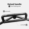 Naysaye Weight Bars Olympic Hex Trap Bar Chrome Finish Dual Grip for Home Gym and Garage Training Use, Black, 57.09"*25.6"*5.91" - 2 of 4