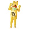 Imposta Costumes Adult Lucky Cat Costume Bodysuit Gold One Size - 4 of 4