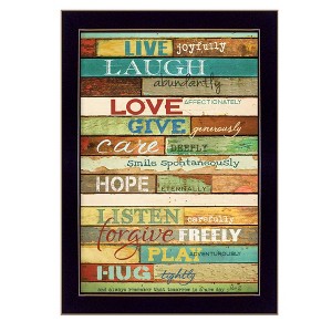 Live Joyfully By Marla Rae, Printed Wall Art, Ready To Hang Framed Poster, Black Frame - 1 of 4