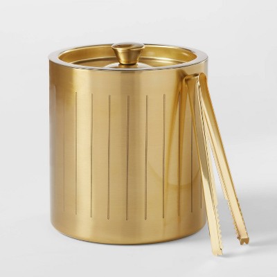 Hammered Metal Ice Bucket With Ice Scoop - Threshold™ : Target