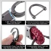 Unique Bargains Keychains Zinc Alloy Faux Leather 360 Degree Rotatable - 3 of 4