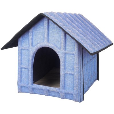 Munora 'Collapsi-Pad' Folding Pet House - 18.5"L x 13.4"W x 16.1"H Lightweight Travel Shelter with Removable Mat