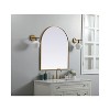 Elegant Lighting Metal Frame Arch Mirror 30x36 Inch in Brass - 3 of 4
