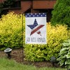 God Bless America Star Patriotic Burlap Garden Flag 18" x 12.5" Briarwood Lane - 4 of 4