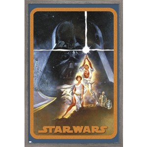 Trends International Star Wars: A New Hope - Galaxy Pose Framed Wall Poster Prints - 1 of 4