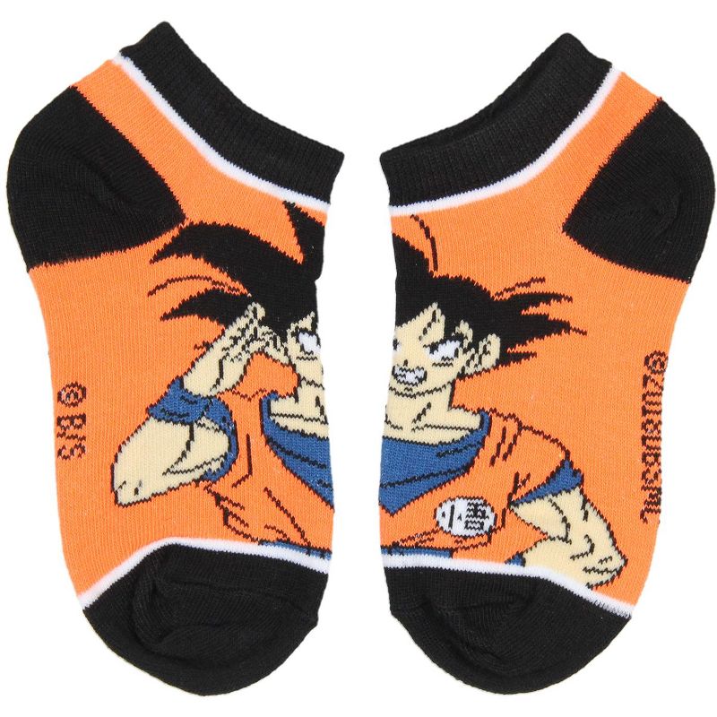 Dragon Ball Z Boys' Socks Goku Kame Symbols 4 Pairs Kids Ankle No Show Socks Multicoloured, 4 of 6