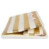 Design Imports Paper Cube Stripe Gold Square 16X16X16 - 3 of 4