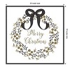 Amanti Art Merry Christmas Wreath by Andi Metz Canvas Wall Art Print Framed 30-in. x 30-in. - 4 of 4