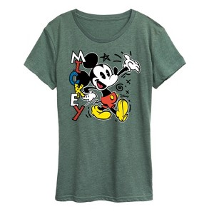 Women's - Disney - Mickey Pop Short Sleeve Graphic T-Shirt - 1 of 4