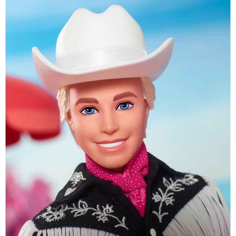Barbie The Movie Collectible Ken Doll Wearing Black and White Western Outfit (Target Exclusive), 4 of 14