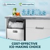 Simzlife Commercial Ice Maker, Stainless Steel, 200Lbs/Day, Ice Machine, 65Lbs Storage, Smart Control, for Party/Hotel/Bar, self-cleaning, Silver - 3 of 4