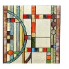 Chloe Lighting Braque Tiffany-Glass Window Panel 17.5x25 - 3 of 3