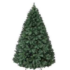 Pre-Lit Artificial Christmas Tree, 4.5FT/6FT/7.5FT/9FT Fraser Fir with Colorful LED Lights, Premium Hinged Branches - 1 of 4