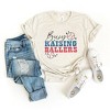 Simply Sage Market Women's Busy Raising Ballers Baseball Colorful Short Sleeve Graphic Tee - 3 of 4