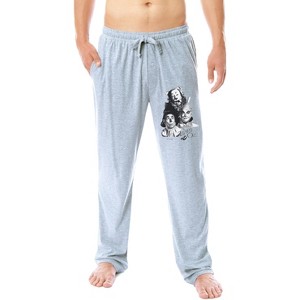 The Wizard of Oz Mens' Movie Vintage Film Sleep Jogger Pajama Pants Grey - 1 of 4