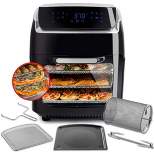 Aria 10 Qt. Large Touchscreen Stainless Steel Air Fryer Easy To Use 8 Cooking Presets BONUS Premium Accessory Set and Recipe Book Included