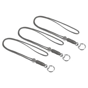 Unique Bargains Braided Wrist Polyester Keychain Wallets ID Cards Lanyard with Hook 3 Pcs - 1 of 4
