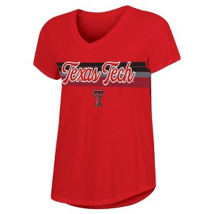 NCAA Texas Tech Red Raiders Women's V-Neck T-Shirt - 1 of 3