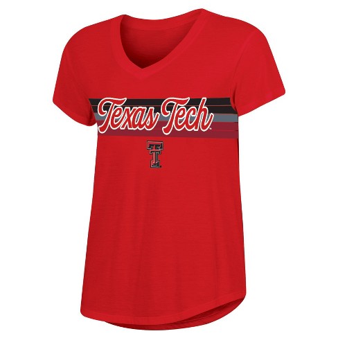 NCAA Texas Tech Red Raiders Women's V-Neck T-Shirt - image 1 of 3