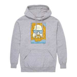 Men's - The Big Lebowski - Lebowski Rock & Roll Pop Art Graphic Fleece Pullover Hoodie - 1 of 4